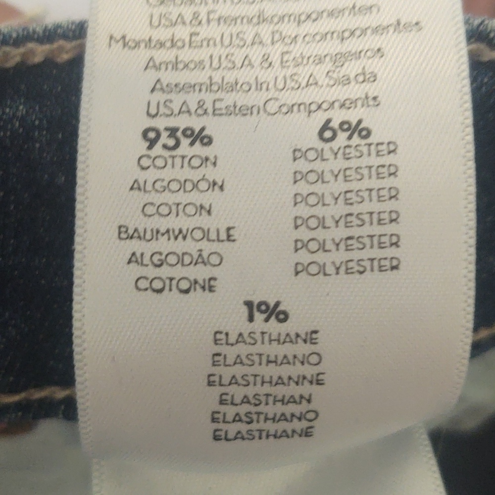 Mother The Stunner Chew Skinny Jean Wash Off Duty Sz 24 - Picture 12 of 12